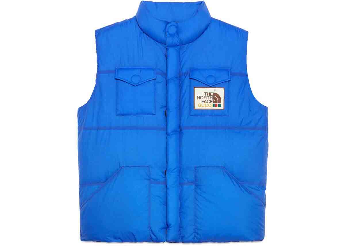Vesta Gucci The North Face x Down Vest Modrá | 663761 XAACX 4316, 0