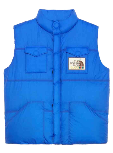 Vesta Gucci The North Face x Down Vest Modrá | 663761 XAACX 4316