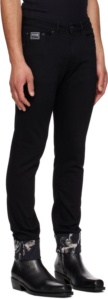 Džínsy Versace Versace Jeans Couture Contrast Cuff Jeans Čierna | E78GAB5DC_EDW040L54, 1