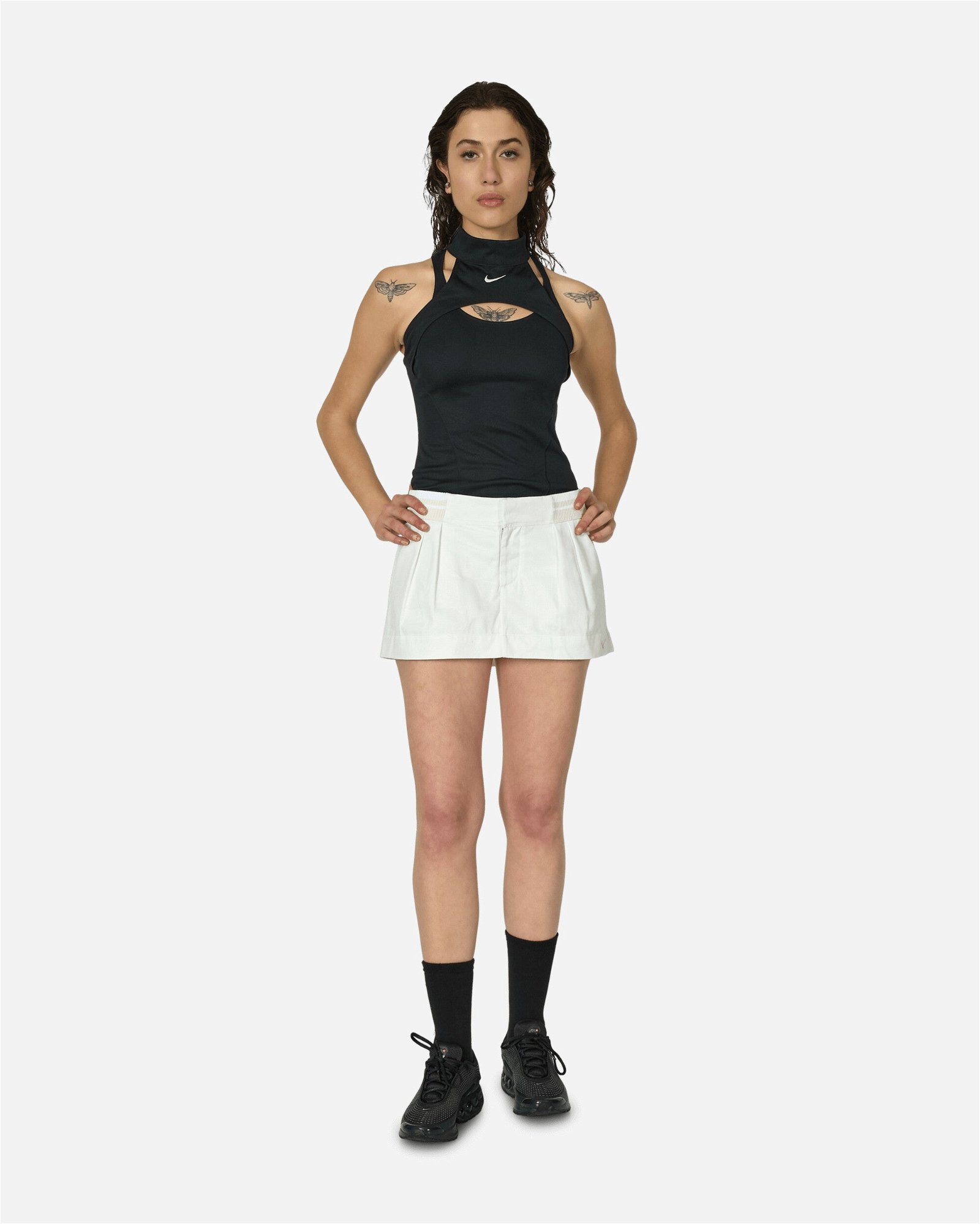 Low-Rise Canvas Mini Skirt Summit White
