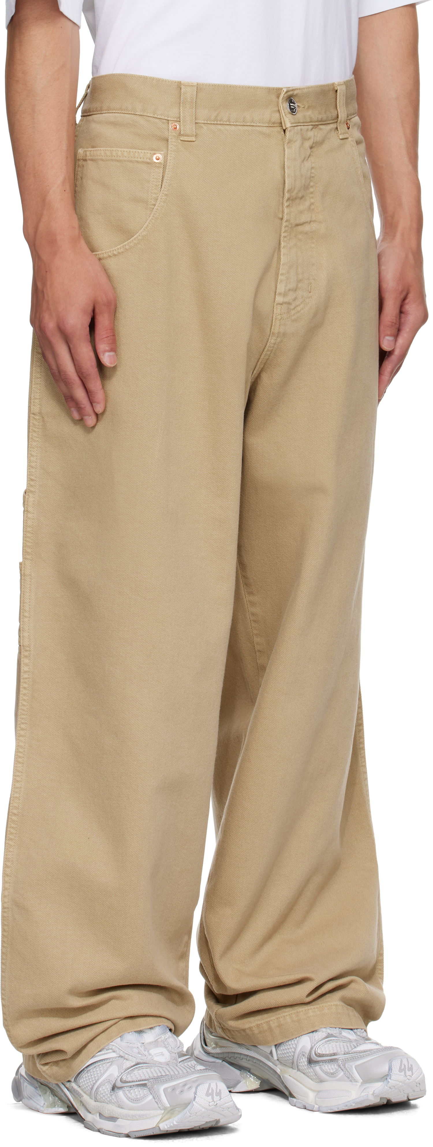 Džínsy VETEMENTS Vetements Hip-Hop Pants Béžová | UH76PA250BE, 1