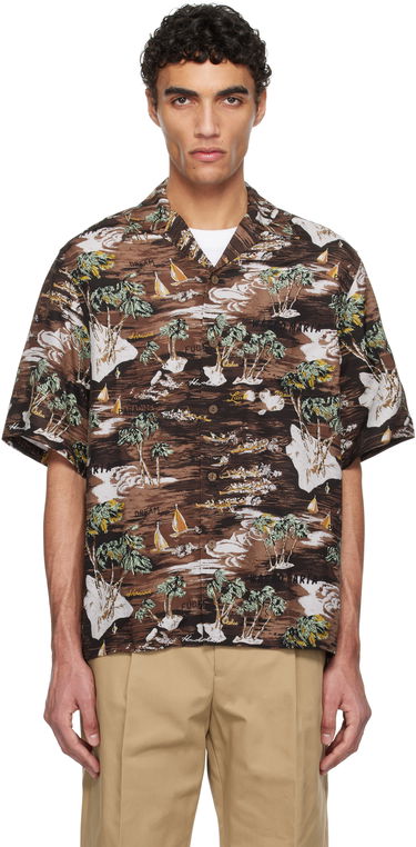 Košeľa WACKO MARIA WACKO MARIA Rayon Poplin Shirt Hnedá | 25SSE-WMS-HI04, 0