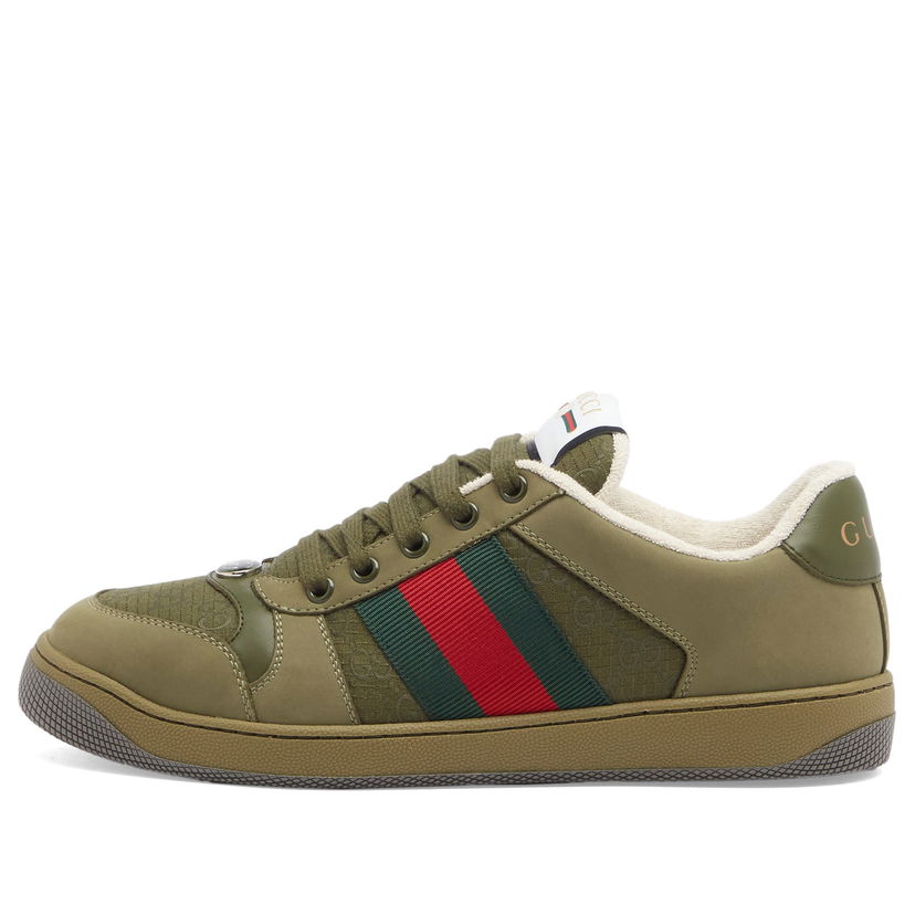 Tenisky a topánky Gucci Screener Cotton Ripstop Sneaker Zelené | 576223-FAD94-3243