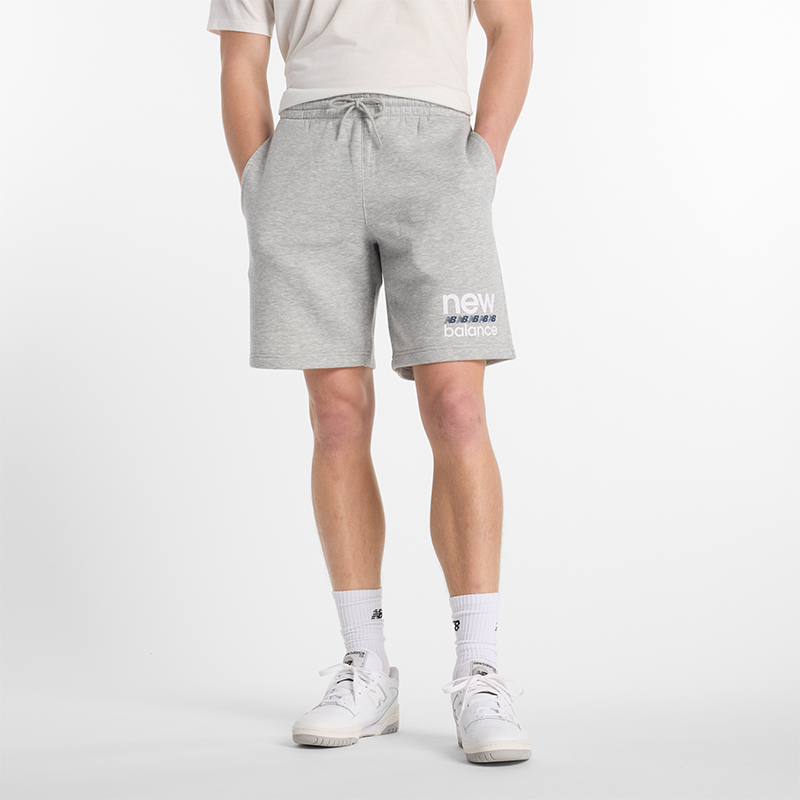 Šortky New Balance Men's Shorts MS51940AG Šedá | NBMS51940AG, 0