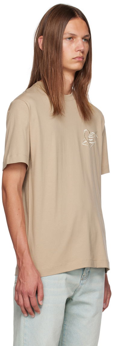 Tričko Études Wonder Graffiti Print T-Shirt Béžová | H23MM108A00762, 4