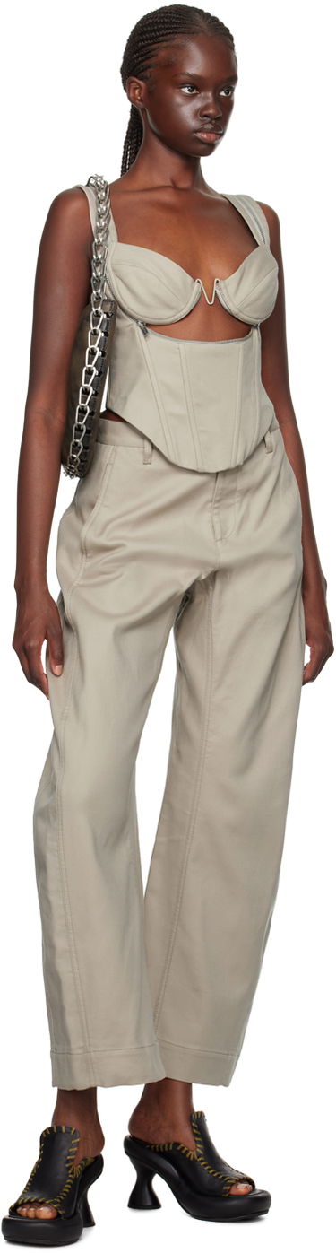 Nohavice Dion Lee Arch Trousers Béžová | C2162F23, 3
