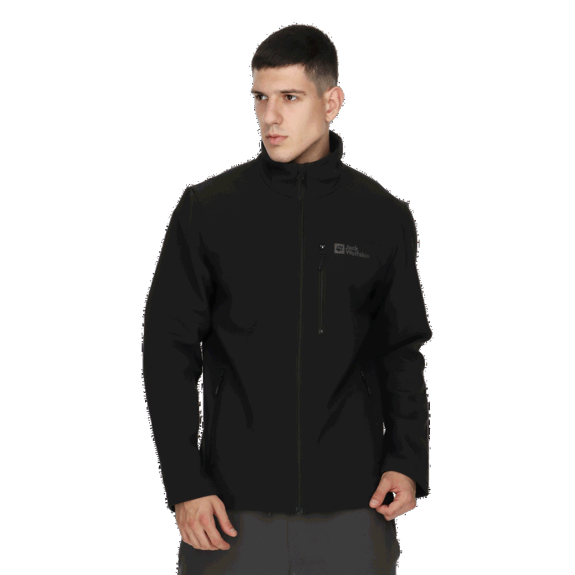 Bunda Jack Wolfskin WHIRLWIND Softshell Jacket Čierna | 1305802-6000