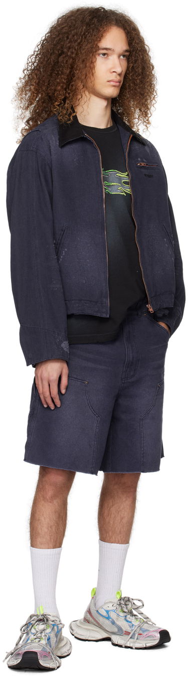 Bunda We11done We11done Distressed Denim Jacket Navy | WD-DJ0-24-381-U-NV, 3