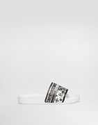 Dolce & Gabbana Majolica-Print Calfskin Slides