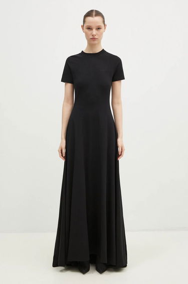 Šaty VETEMENTS VETEMENTS Embroidered Logo Maxi Dress Čierna | WA66DR710B, 0