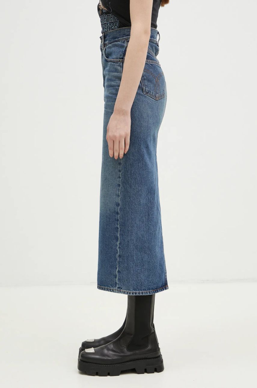 Sukňa Fiorucci Denim Midi Skirt Modrá | W01FPDSK176DN01DN02, 1