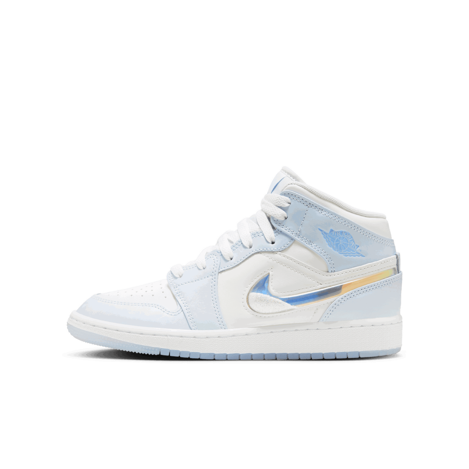 Tenisky a topánky Jordan Air Jordan 1 Mid SE "Glitter Swoosh" GS Modrá | FQ9117-400, 0