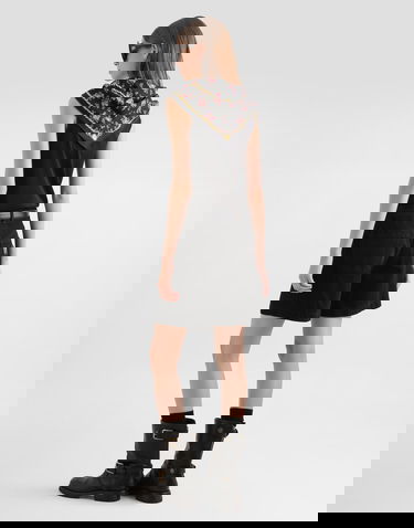 Tričko Dolce & Gabbana Dolce & Gabbana Jersey T-shirt With Scarf Čierna | F8W29ZGDDO7N0000, 2