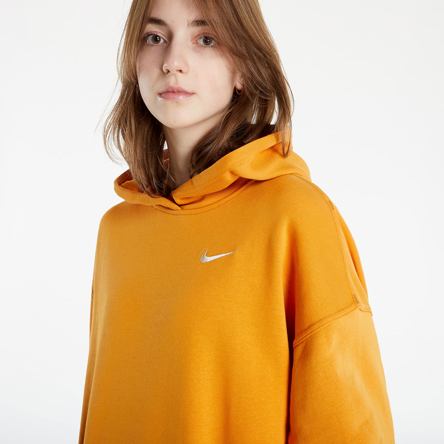 Mikina Nike NSW Swoosh Fleece Hoodie Oranžová | DM6201-738, 1