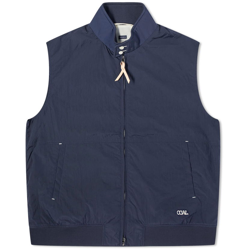 Vesta NANAMICA Zip Up Wind Vest in Modrá | SUAS412E-DN