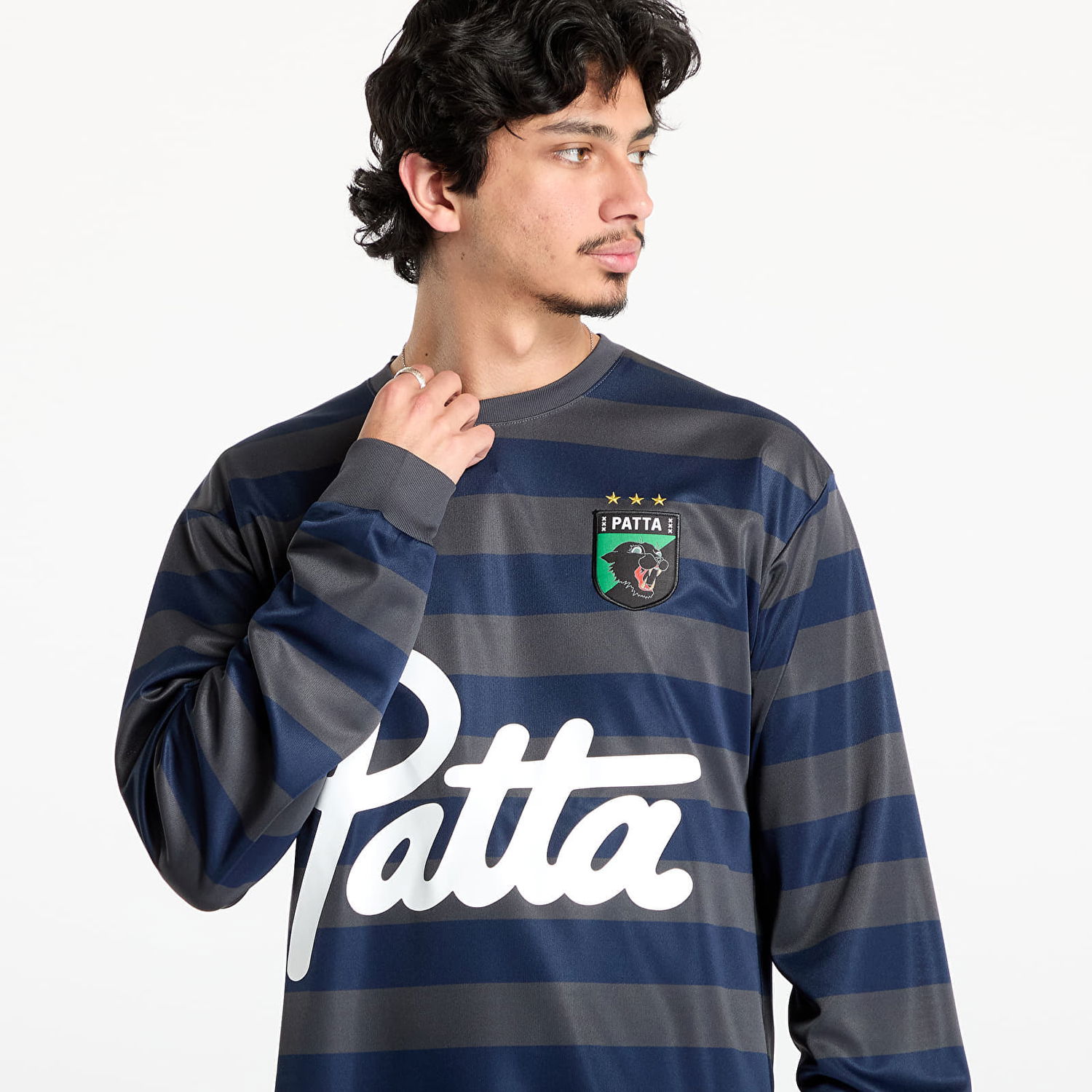 Dres Patta Patta Striped Longsleeve Football Jersey Navy | POC-SS25-1050-298-0005-180, 1