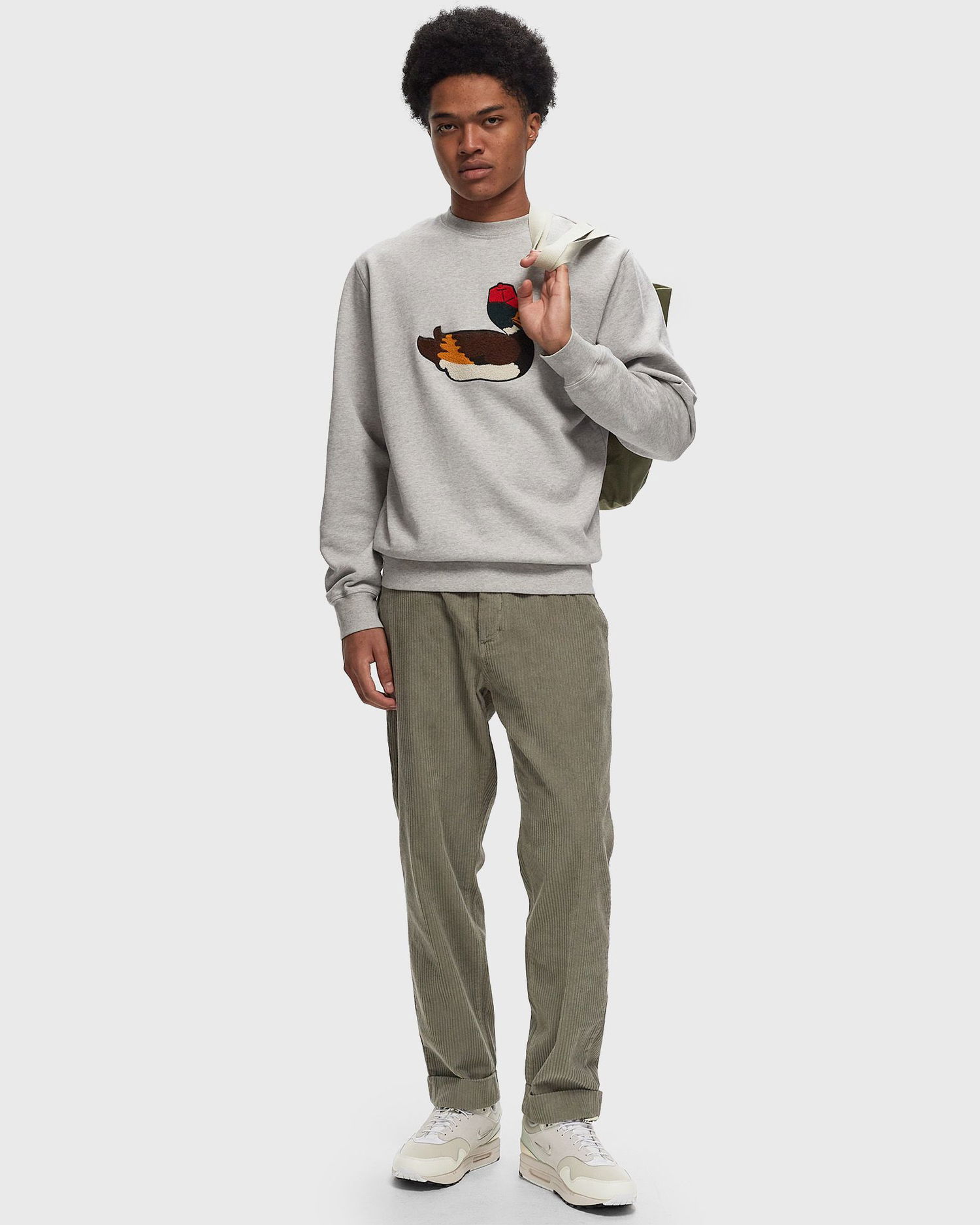 Mikina Edmmond Studios Duck Hunt Sweatshirt Grey Šedá | 324-40-01840, 1