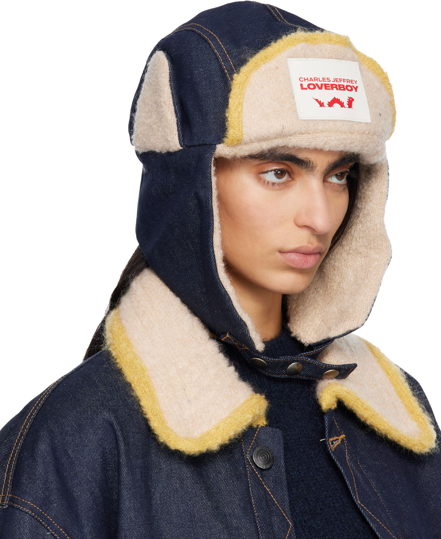 Klobúk Charles Jeffrey Loverboy Charles Jeffrey LOVERBOY Knit Patch Trapper Hat Rôznofarebný | 52131201, 1