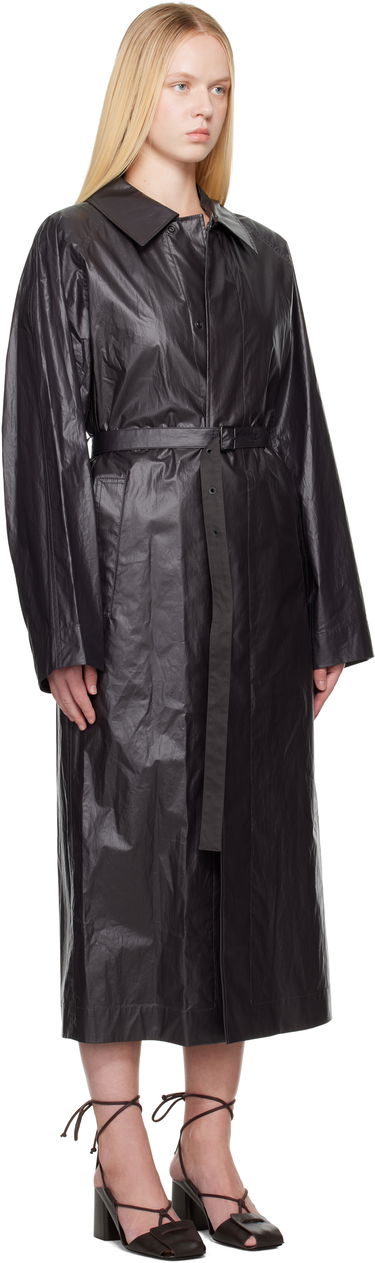 Pláštenka LEMAIRE Lemaire Light Belted Coat Čierna | CO1103 LF1381, 1