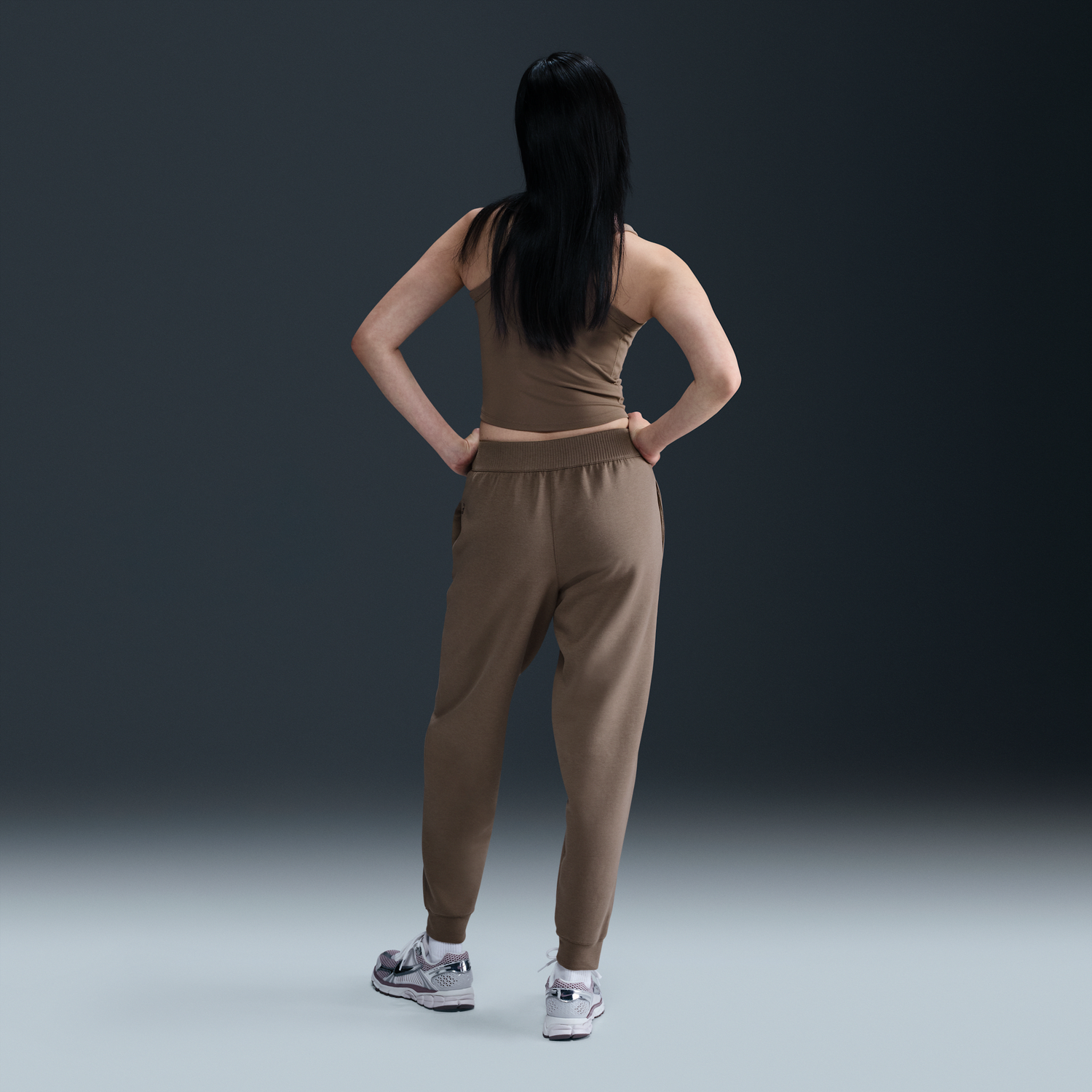 Tielko Nike Nike 24.7 Impossibly Soft Dri-FIT Mid-Rise Pants Hnedá | HQ8184-233, 1