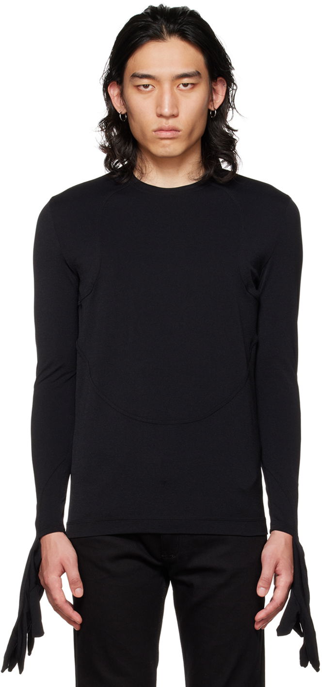 Tričko Givenchy Black Long Sleeve T-Shirt Čierna | BM60V63Y8J001, 0
