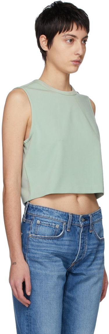 Tielko rag & bone Rag & Bone Archetype Cropped Roxie Tank Top Zelené | WAW21HA023KL23, 1