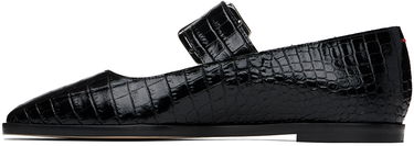 Šaty Aeyde Aeyde Sunny Crocodile Embossed Ballerina Flats Čierna | A11-FL-GRZS15FL127-FW24-800-065, 2