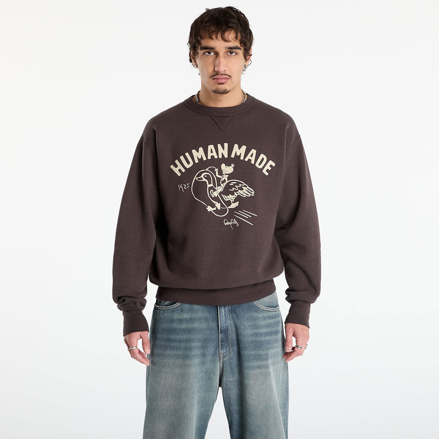 Mikina Human Made Tsuriami Graphic Sweatshirt Hnedá | HM30CS029CH, 0