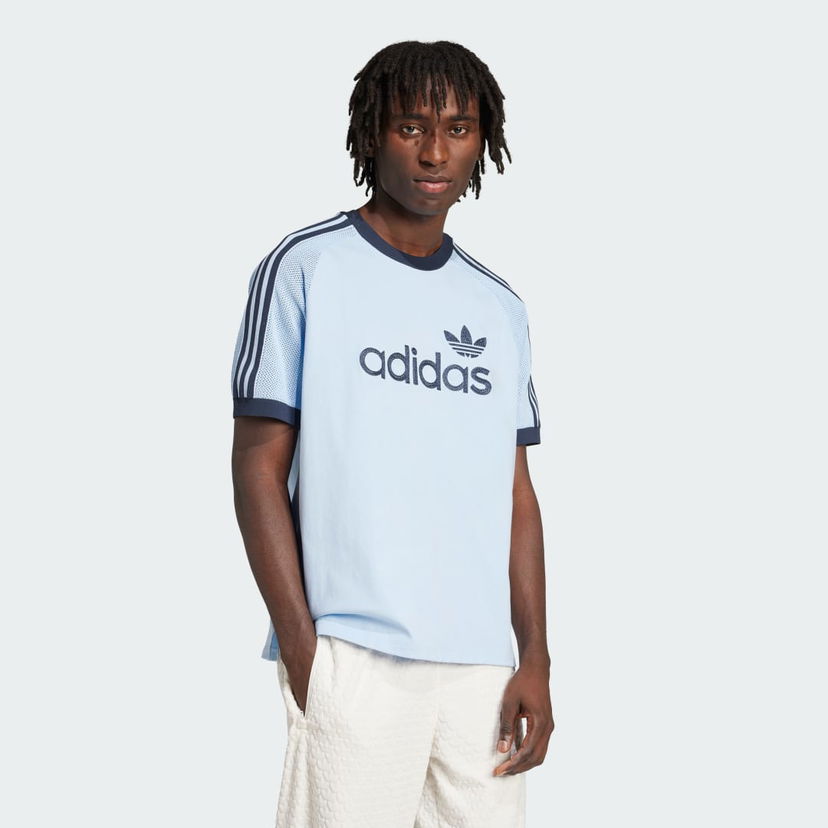 Tričko adidas Performance Premium Knitted T-Shirt Modrá | JN5557