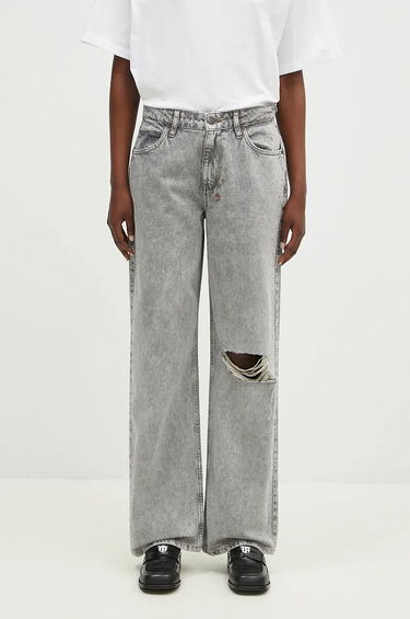 Džínsy Ksubi High Waist Jeans With Shredded Detail Šedá | WFA24DJ008, 0