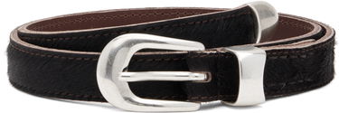 Opasok OUR LEGACY Calf Hair Belt 2 CM Čierna | A4258CC, 1