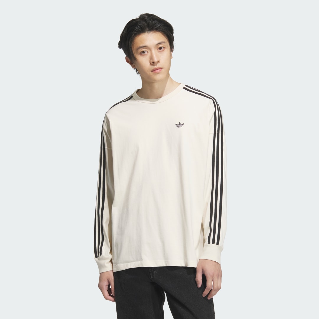 Tričko adidas Performance Long Sleeve T-Shirt Béžová | JV9280, 0