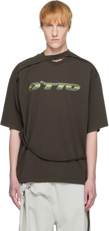 Tričko Ottolinger Ottolinger Oversized Flap T-Shirt Hnedá | 115-103415-02, 0