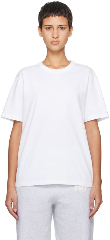 Tričko Alexander Wang Puff Logo T-Shirt Biela | 4CC3221357, 0