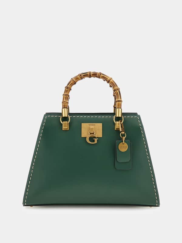 Kabelka GUESS Stephi Bamboo-Handle Zelené | HWVB7875080, 0