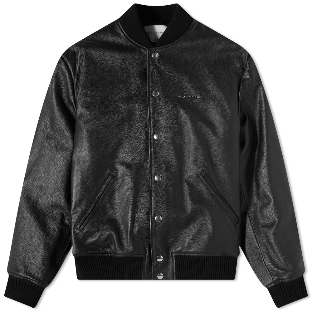 Bunda 1017 ALYX 9SM Leather Varsity Jacket Čierna | AAUOU0197LE01-BLK0001, 0