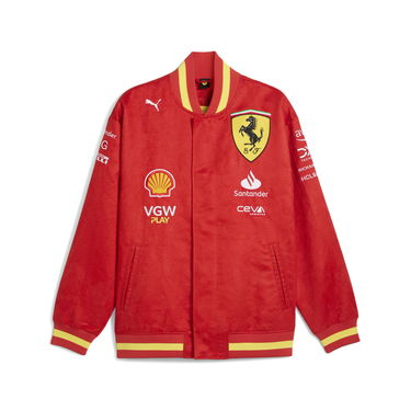 Bomber bunda Puma Scuderia Ferrari Team Men's Varsity Jacket Červená | 763606_01, 0