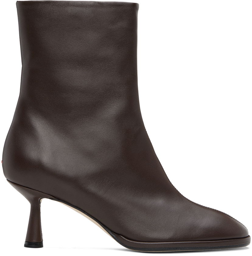 Oblečenie Aeyde Aeyde Dorothy Ankle Boots Hnedá | A11-AB-IRNR65ST99-FW24-953-007