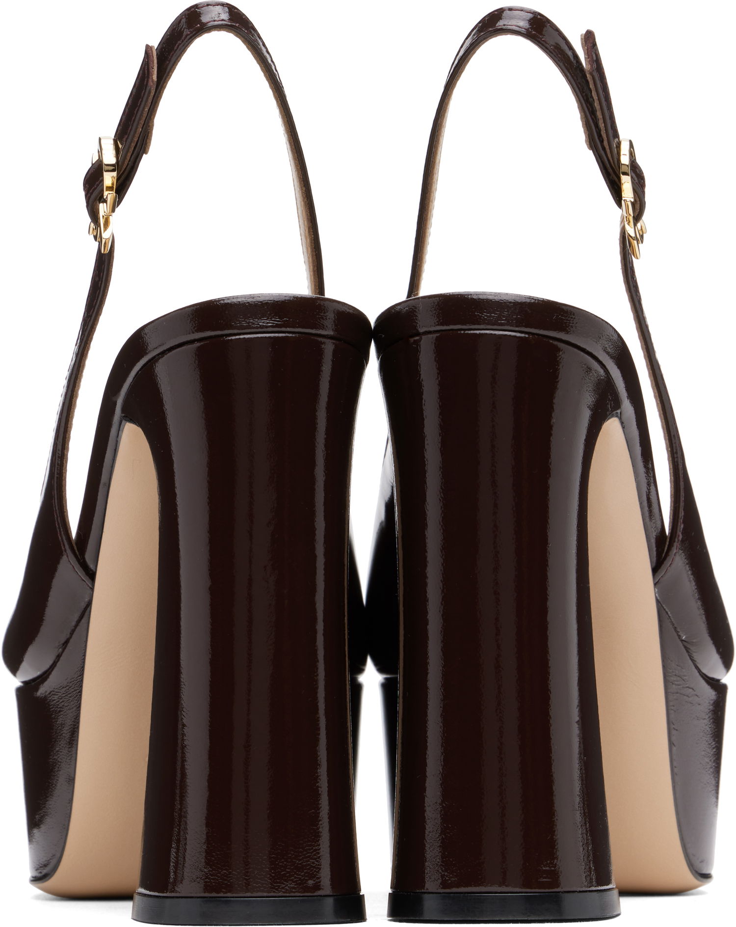 Tenisky a topánky Gianvito Rossi Bessie Slingback Platform Heels Hnedá | G95569-70RIC-NUI, 1