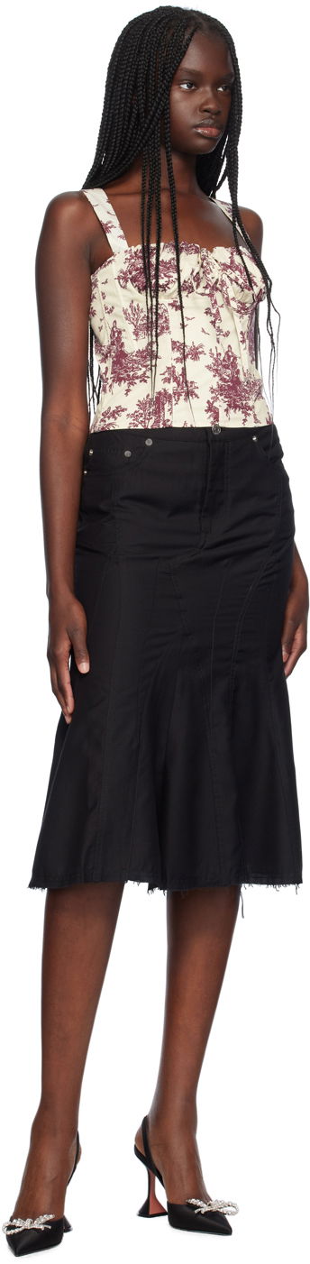 Sukňa Miaou Miaou Agnes Toile Corset Čierna | 7039SPSMTL, 3