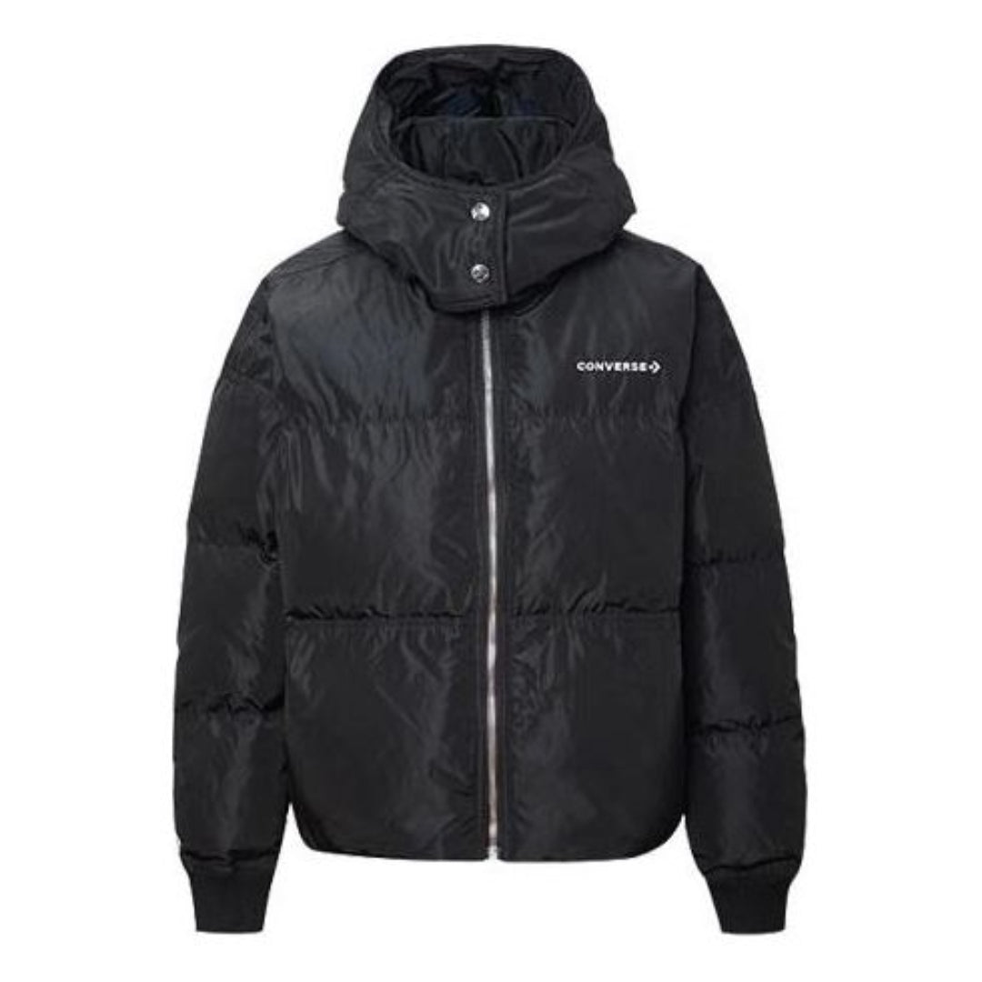 Prešívaná bunda Converse Oversized Puffer Jacket Čierna | 10019787-A01, 0