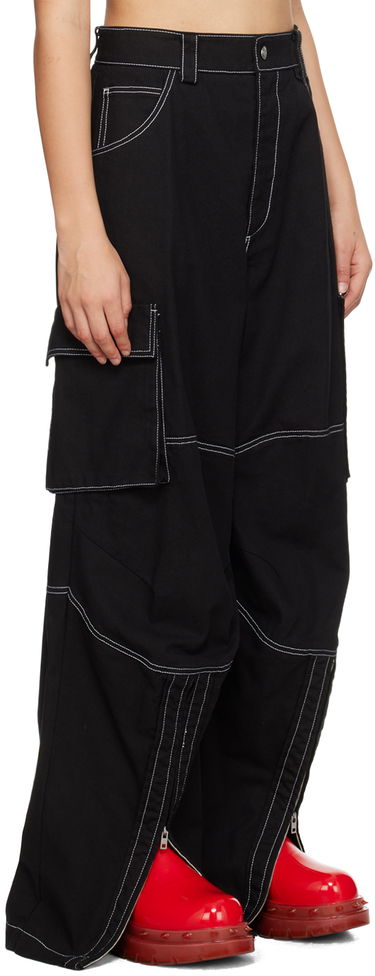 Cargo nohavice We11done We11done Topstitching Cargo Pants Čierna | WD-PT3-23-218-W-BK, 1