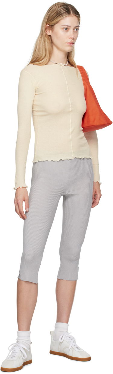 Tričko Baserange Off-White Pama Long Sleeve T-Shirt Béžová | TTPAL-RB-000, 3
