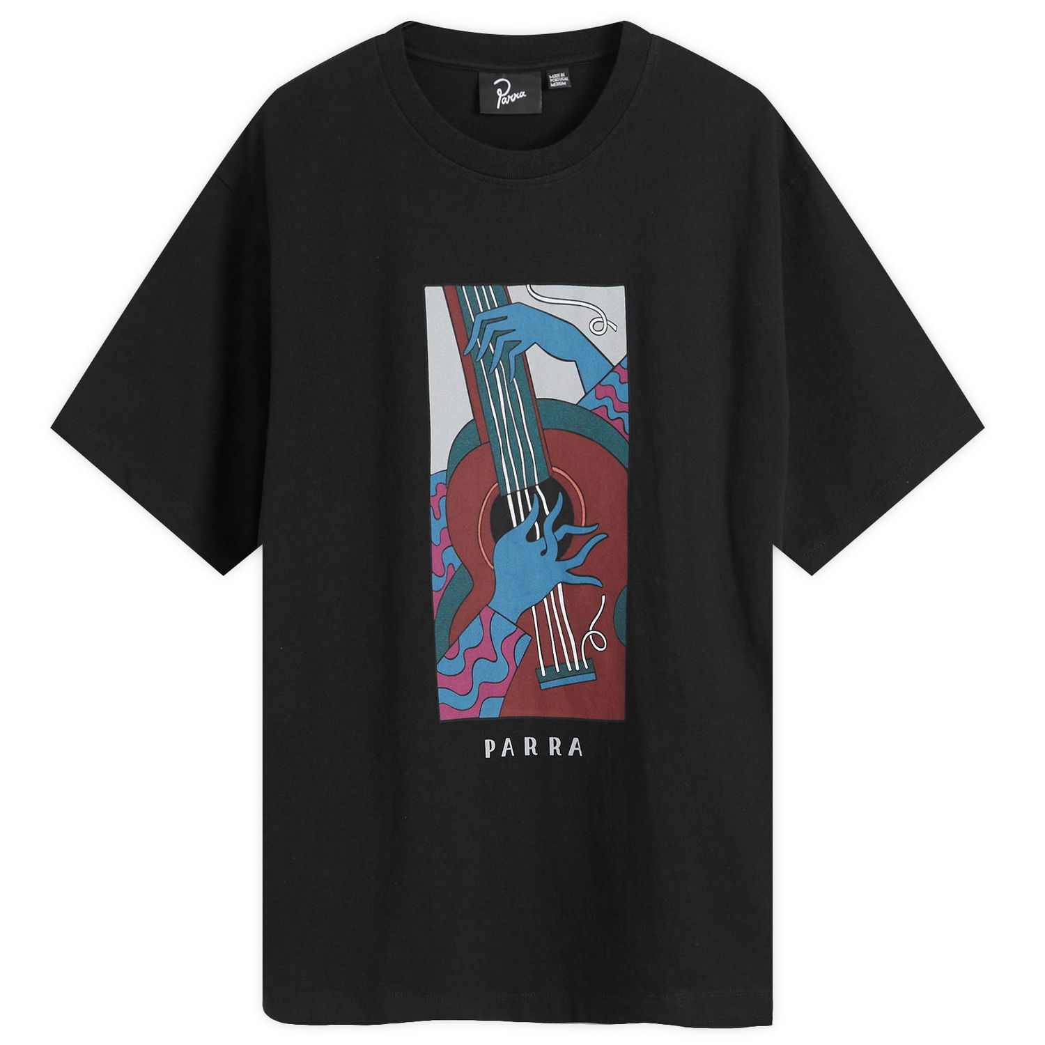 Tričko By Parra Parra Strings T-Shirt Čierna | 52305, 0