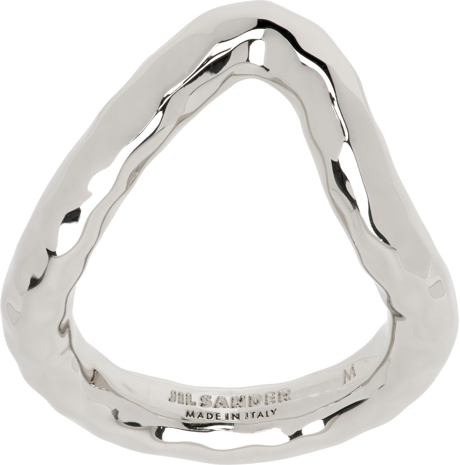 Prsteň Jil Sander Jil Sander Hammered Ring Metalická | J11UQ0073_P6959, 0