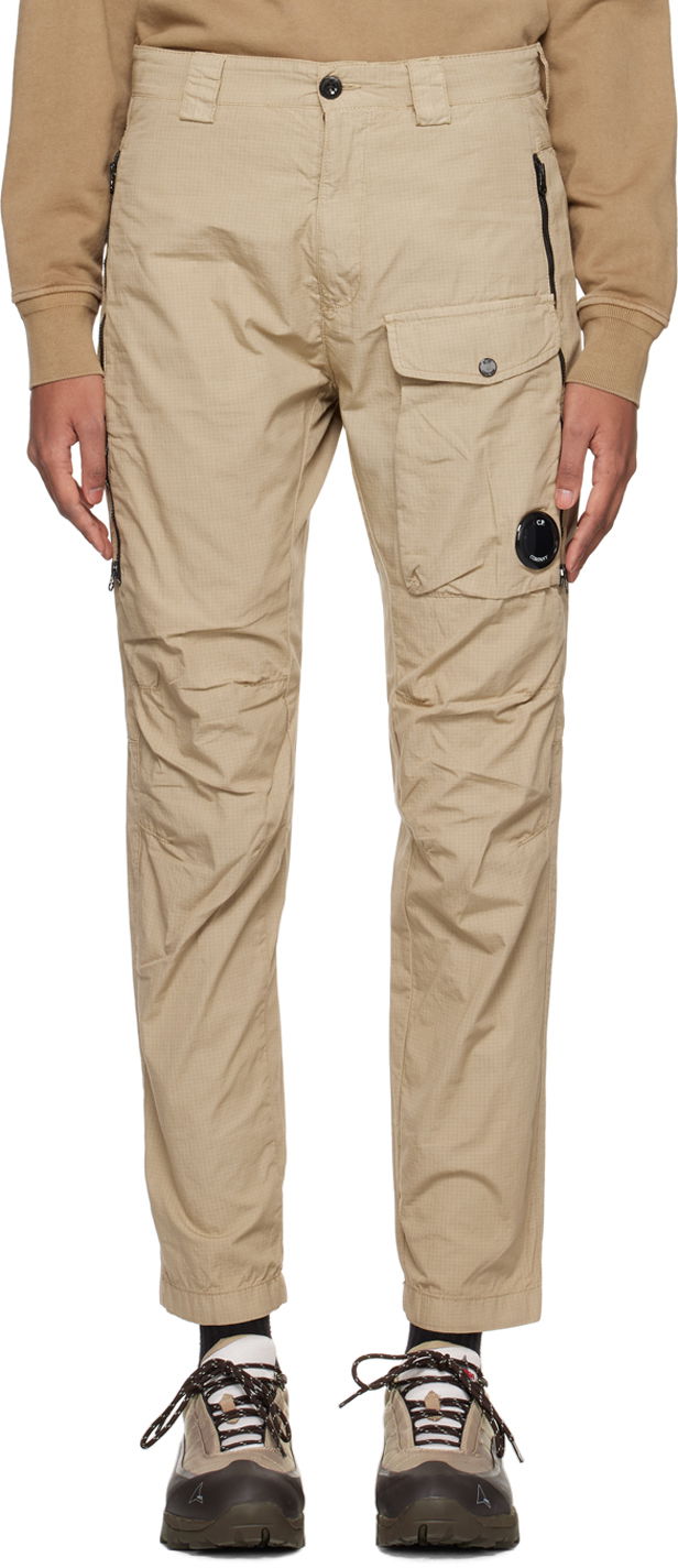 Cargo nohavice C.P. Company Garment-Dyed Trousers Béžová | 14CMPA263A-006272G, 0