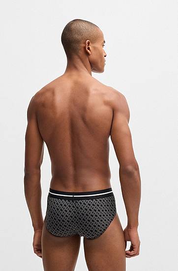 Spodná bielizeň a ponožky BOSS Three-pack of logo briefs in stretch cotton Rôznofarebný | 50531706, 1