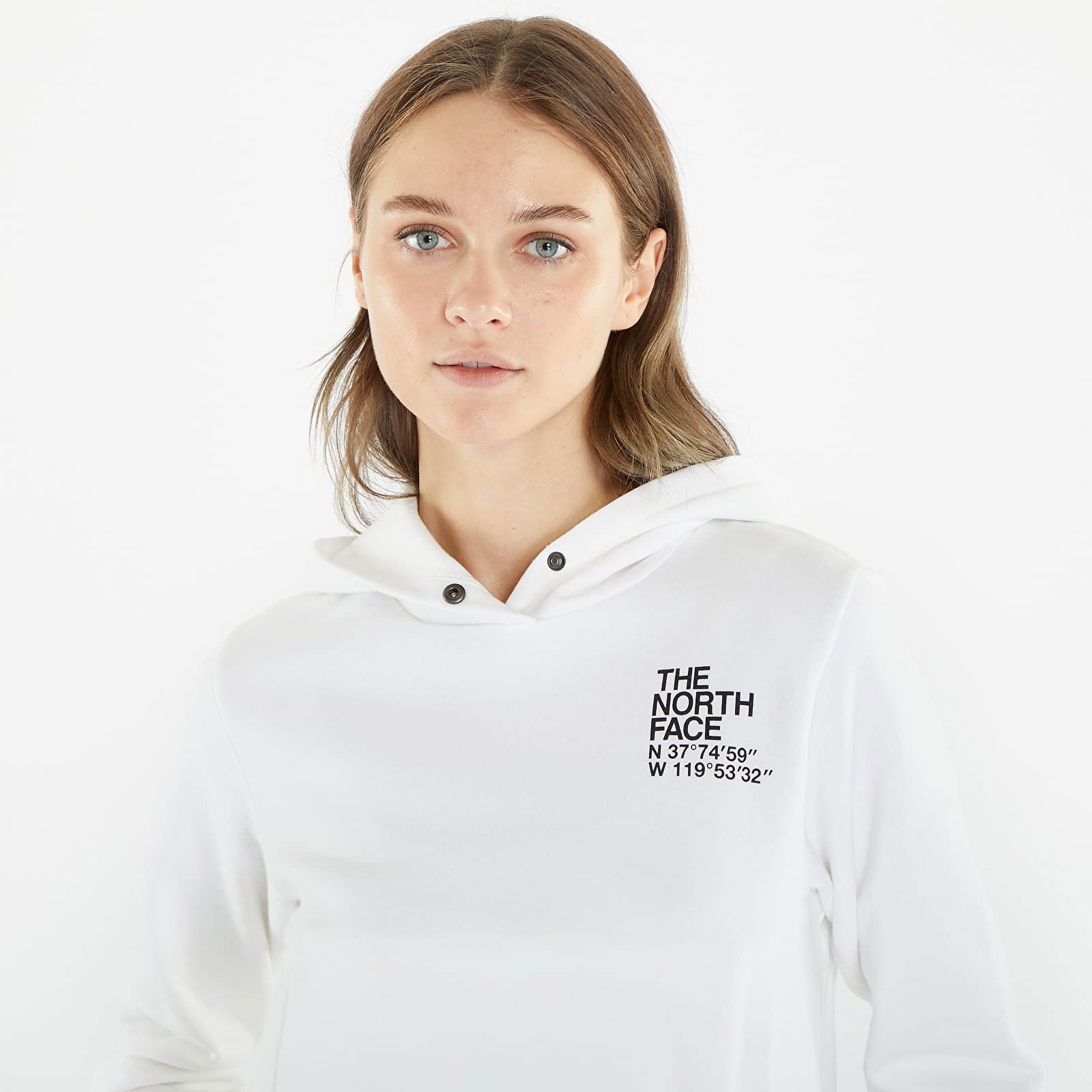 Coordinates Crop Hoodie TNF White