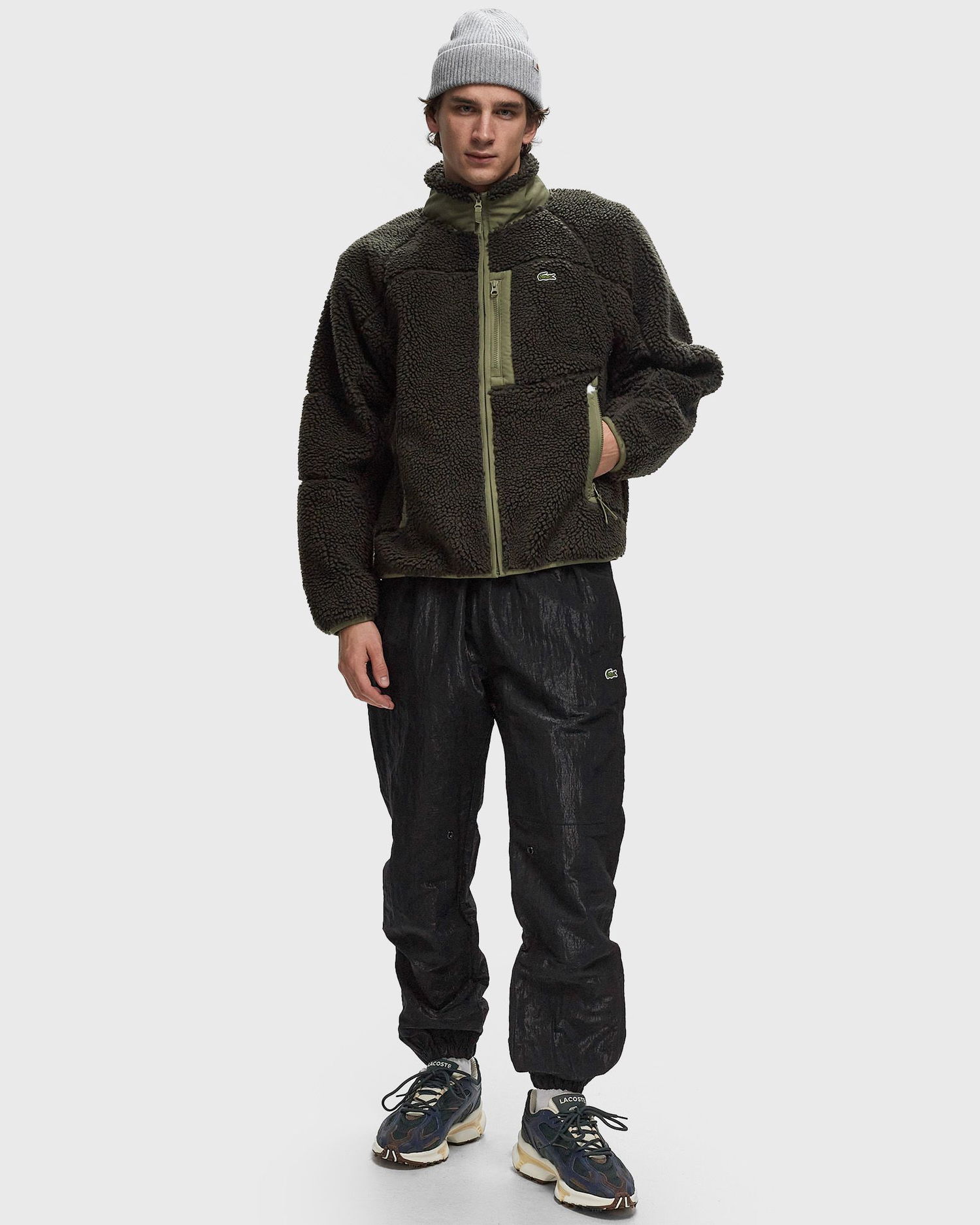 Vesta Lacoste FLEECE BLOUSON Fleece Zelené | BH2843-IER, 1