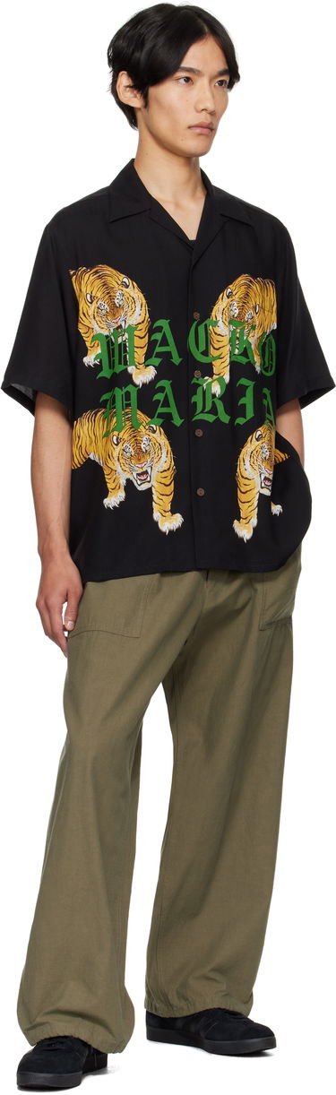 Košeľa WACKO MARIA WACKO MARIA Tim Lehi Tiger Print Shirt Čierna | 25SS-WMS-HI07, 3